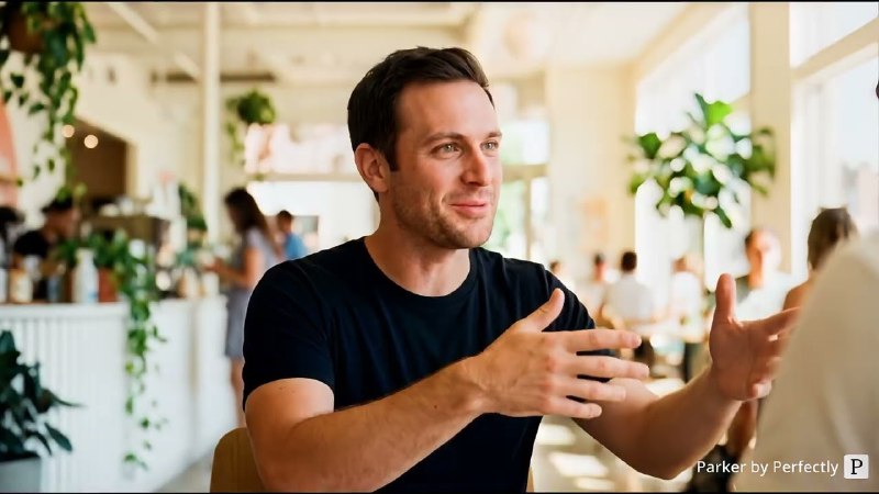 6. Parker by Perfectly标语：你的人工智能职业超级连接者介绍：70% - 80%的科技岗位在发布到招聘网站之前，就已经通过内部推荐招到了合适的人选