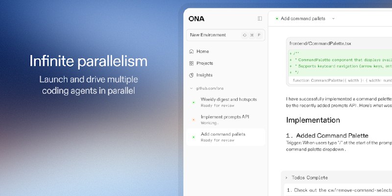 Ona : Mission control for software projects and agents | Product Hunt