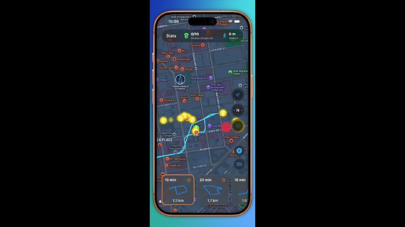 2. Walk Mate标语：在保持活力的同时，探索新的步行路线