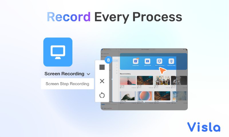 6. Visla标语：面向现代团队的一站式人工智能视频制作方案介绍：有了维斯拉（Visla），人工智能视频创作变得轻而易举