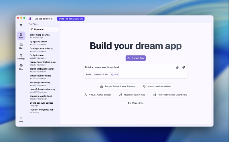 PH今日热榜 | 2025-06-281. Dyad标语：免费、本地化且开源的 Lovable / v0 / Bolt 替代方案介绍：Dyad是一款免费的本地开源氛围编程工具
