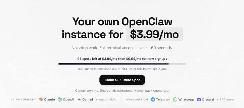 PH今日热榜 | 2026-03-151. Agent 37标语：每月只需3.99美元，即可拥有你自己的OpenClaw实例