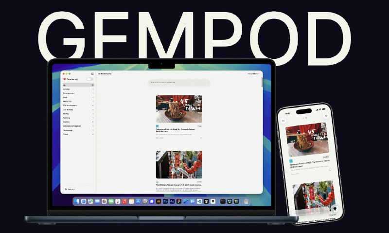 4. Gempod标语：一个存放书签的“百宝箱”介绍：借助人工智能驱动的标签功能，保存、整理并轻松查找你的书签