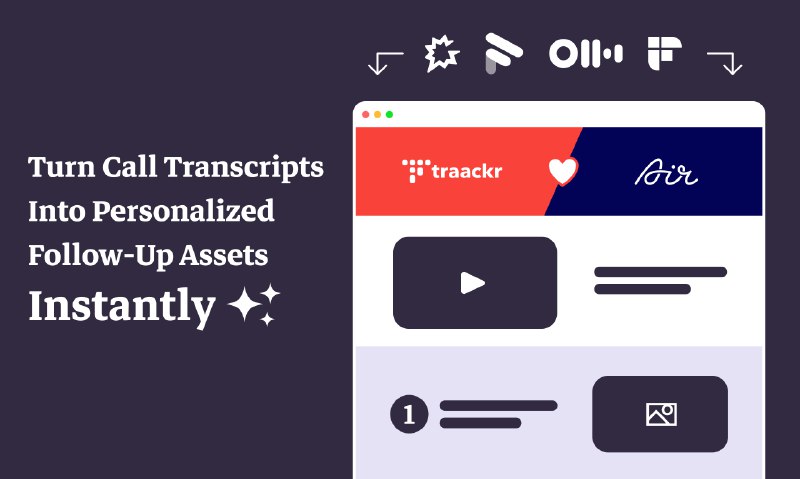 9. FollowUp by AssetMule标语：把销售电话转化为个性化的跟进资源解释：“sales calls”常见意思是“销售电话”；“turn...into...”是“把……转化为……”；“personalized”表示“个性化的”；“follow - up”有“跟进、后续的”意思，“assets”这里可理解为“资源” ，整体表达就是把销售电话转化成可用于后续个性化跟进的资源