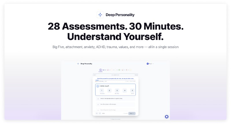 3. Deep Personality标语：为你和你的伴侣提供有科学依据的性格洞察