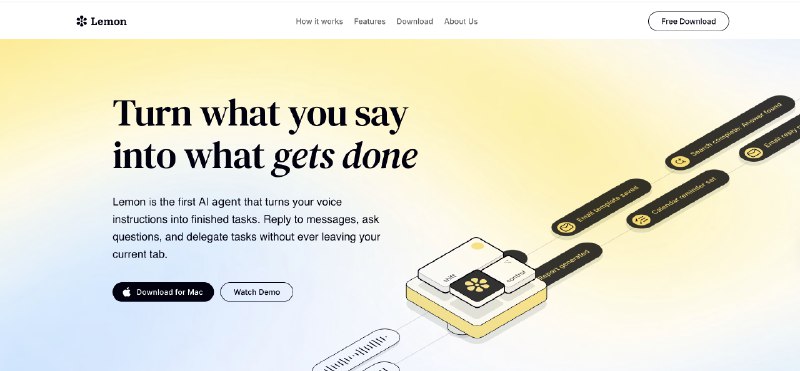 3. Lemon标语：能将语音指令转化为实际完成任务的语音驱动人工智能助手介绍：莱蒙（Lemon）是一款能在任何场景下使用的人工智能语音助手