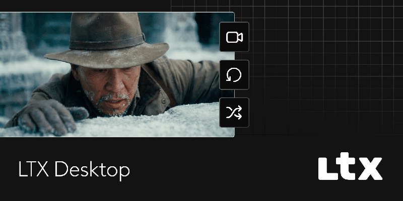 7. LTX Desktop标语：针对GPU优化的本地开源LTX视频编辑器介绍：LTX桌面版软件将专业的非线性视频编辑器与设备端的人工智能生成功能结合在了一起