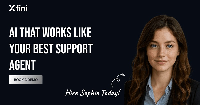 7. Fini标语：真正管用的企业级人工智能支持服务介绍：有了我们的人工智能客服索菲，就能提供宛如真人般的服务