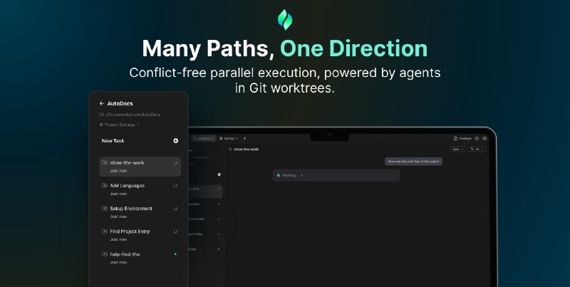 3. Verdent Deck标语：这是一款能让多个人工智能代理并行运行的人工智能代码编辑器