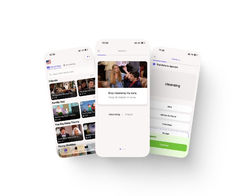 4. Wordy标语：通过带有小测验的真实影视片段来学习语言