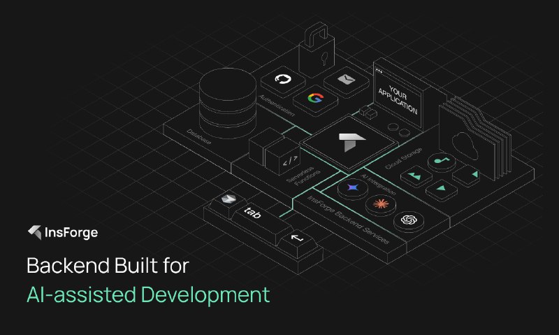 8. InsForge标语：人工智能辅助开发的后端系统介绍：InsForge 是为人工智能辅助开发打造的后端平台