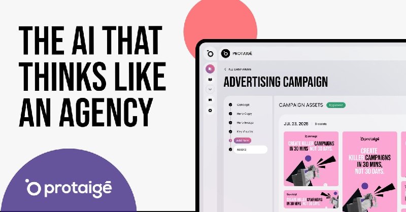 4. Protaigé标语：你这家能开展品牌营销活动的人工智能营销机构介绍：只需几分钟，而非数周，就能交付完整的、可立即启动的营销活动