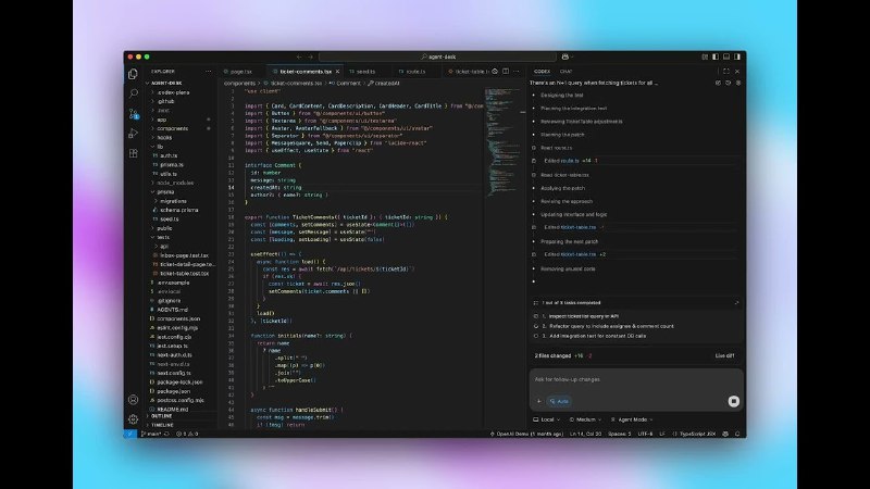 5. Codex by OpenAI标语：你的新软件工程队友介绍：一款适用于你所有编码场景的智能助手——ChatGPT 高级版、专业版、商业版、教育版和企业版套餐均已包含