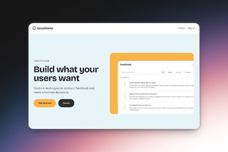 8. UserWants标语：别再瞎猜了，打造用户真正想要的产品