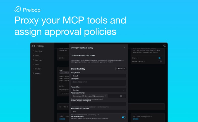 8. Preloop标语：MCP治理层注：“MCP”可能是某个特定的专业术语缩写，若有其具体含义，可替换成更准确的表述
