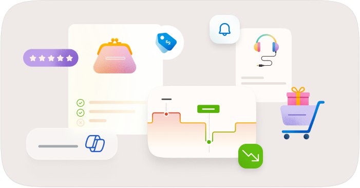 9. Shop with Copilot标语：你在Edge浏览器里的人工智能购物助手介绍：微软Edge浏览器中的Copilot现在增添了专门的购物工具