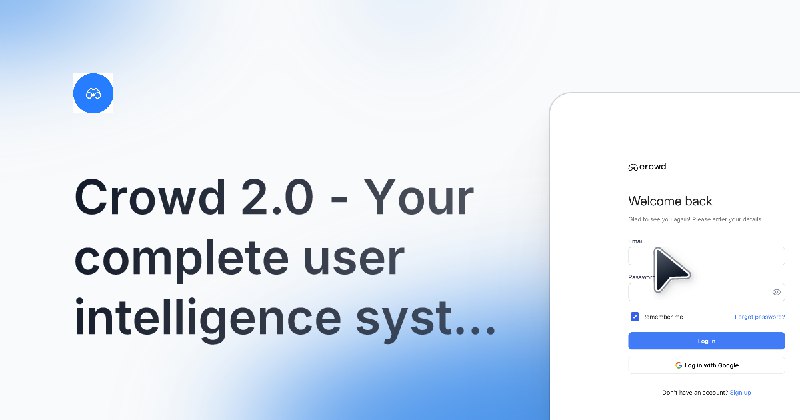 9. Crowd标语：由人工智能驱动的360°客户情报平台