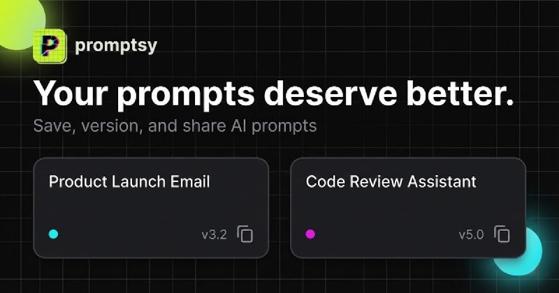 7. Promptsy标语：创建、保存并分享提示词
