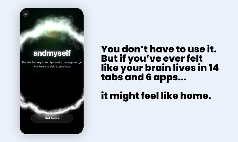 8. sndmyself标语：给自己发消息最简单的方法介绍：你的个人思绪捕捉器