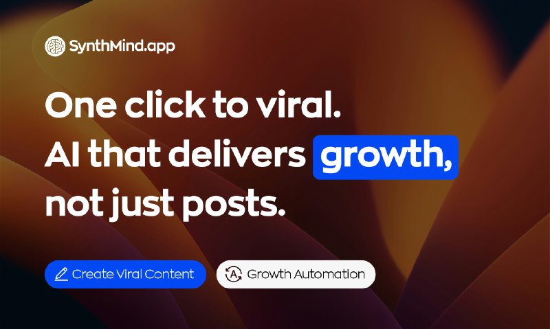 10. SynthMind.app标语：你的人工智能代理能在社交媒体上迅速走红