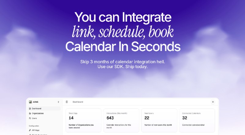2. Recal.dev标语：重新发送，但这次是关于日历与日程安排相关的