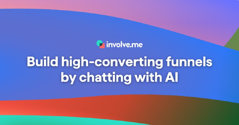 5. involve.me AI Agent标语：通过与人工智能聊天来创建和编辑交互式销售漏斗