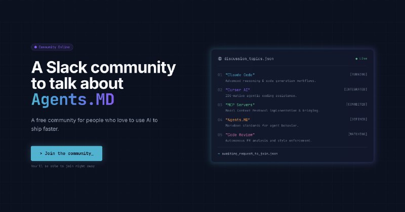 PH今日热榜 | 2026-01-251. Humans in the Loop标语：一个可以畅聊自主编程人工智能相关一切话题的免费社区介绍：“人类在环”是一个为那些喜欢借助人工智能来加快项目交付速度的人打造的交流空间，这是一个免费的社群