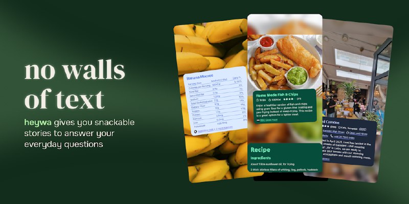 Heywa: Tappable visual stories instead of ChatGPT text walls | Product Hunt