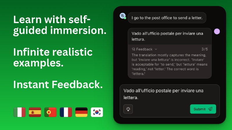 3. LangLime标语：一款真正好用的语言学习应用程序介绍：亲爱的多邻国，我受够了花好几个星期去学怎么点一杯“拿铁咖啡”