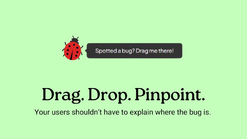 5. Bugdrop标语：用户一般不会反馈软件漏洞……除非问题简单得离谱