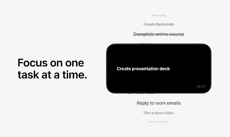 8. Focus Session by SyncTasks标语：一种让你专注完成任务的无干扰模式介绍：选择你的任务，然后进入无干扰模式