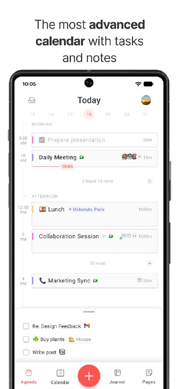 5. Routine Android标语：任务管理、日程安排、笔记记录，还有人工智能，统统都集成在这一款应用里！介绍：Routine 现在支持安卓平台啦，这样你就可以通过 Routine 这个以本地优先且由人工智能驱动的工作空间来管理所有任务、日程、项目、笔记等等