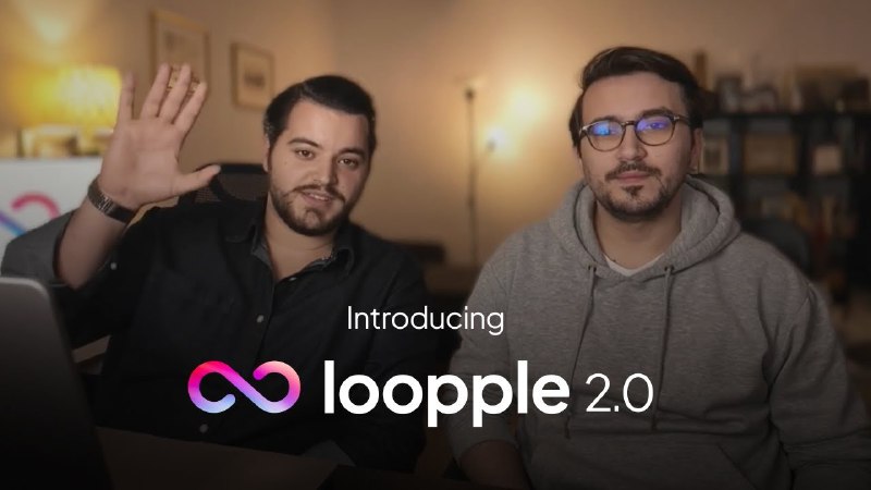 9. Loopple 2.0标语：通过和人工智能聊天来搭建网站，而且速度更快、操作更简单