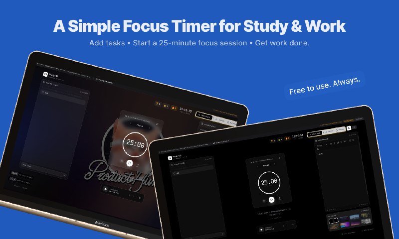 9. Study OS标语：一款简约的专注计时器，具备任务管理、笔记记录功能，还能播放学习音乐