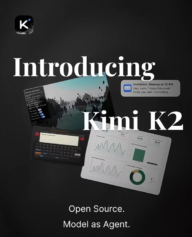 3. Kimi K2标语：面向自主智能的 1T 参数开源模型介绍：由月闪人工智能（Moonshot AI）推出的基米 K2（Kimi K2）是一款全新的具有 1 万亿参数的开源混合专家（MoE）模型（活跃参数为 320 亿）