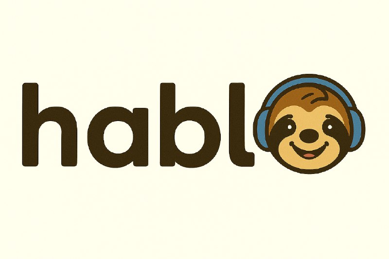 7. Hablo.pro标语：通过开口说的方式来学习一门语言介绍：和你的人工智能语言导师纳乔一起练习口语吧