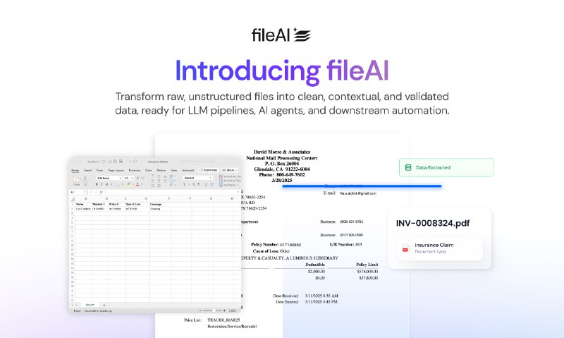 5. fileAI AI OCR标语：对任何文件进行分类、提取、扩充和验证