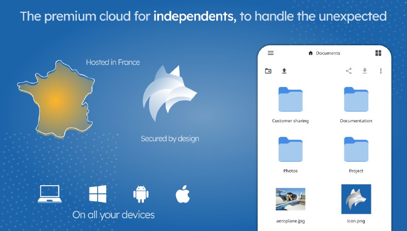 3. Fenritec Alpha标语：专为个体用户打造的高级云端服务，从容应对突发状况
