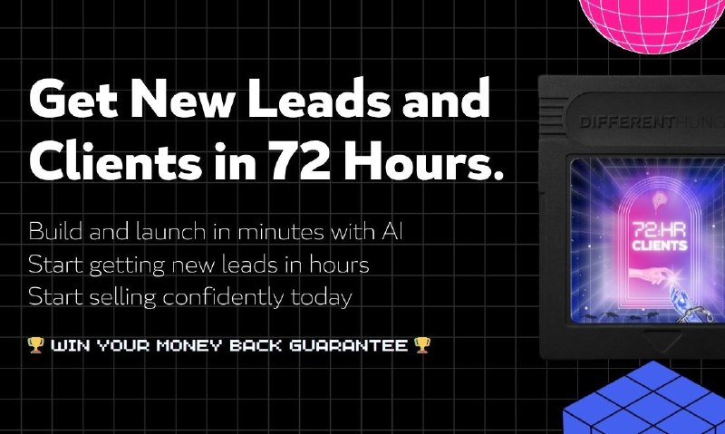 9. 72 Hour Clients标语：在72小时内获取新的潜在客户和客户