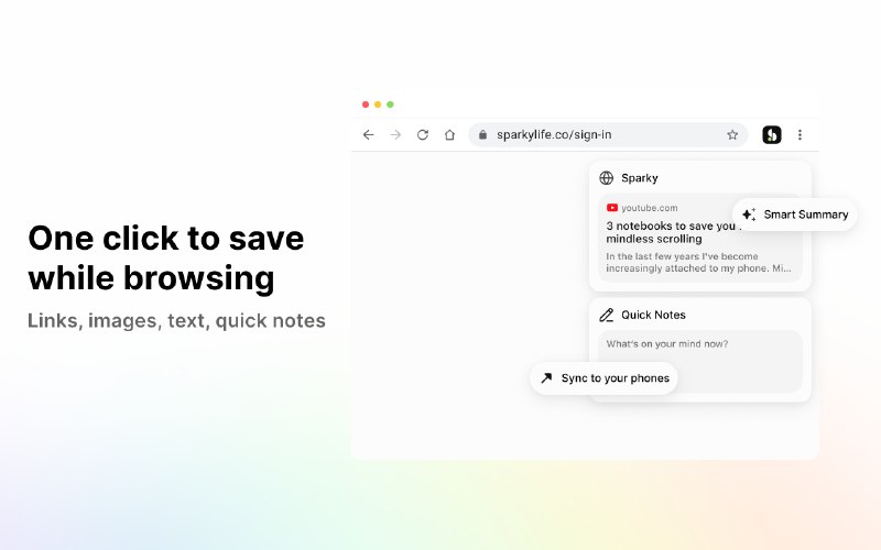 5. Sparky for Chrome标语：浏览网页时轻松抓取内容，还能与你的iPhone无缝同步