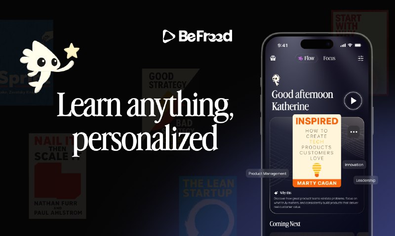 2. BeFreed标语：有了专属语音助手，万事皆可学