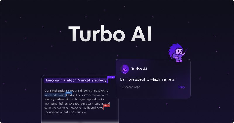 6. Turbo AI标语：把任何东西都变成笔记、抽认卡、测验题等等！介绍：Turbo AI，也叫Turbolearn AI，是一个笔记记录与学习平台，拥有超500万用户