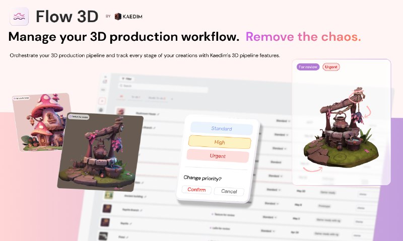 6. Flow 3D标语：在一处统一管理你的3D内容制作流程