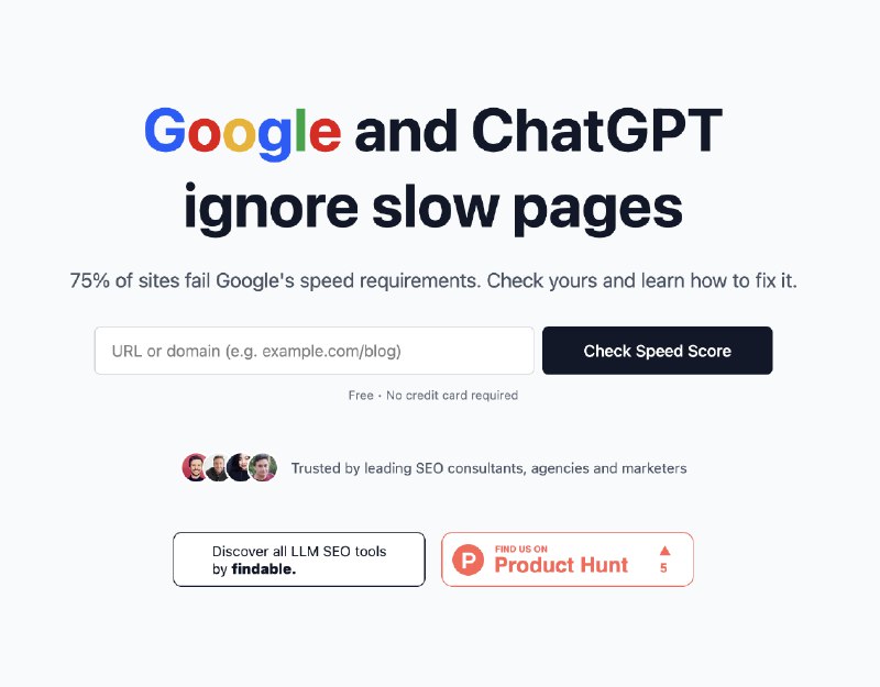 PH今日热榜 | 2025-08-041. SEO Speed Test标语：谷歌和ChatGPT都不待见加载慢的网页，快检查下你的网页加载速度够不够快！介绍：75%的网站未能通过核心网页指标评估