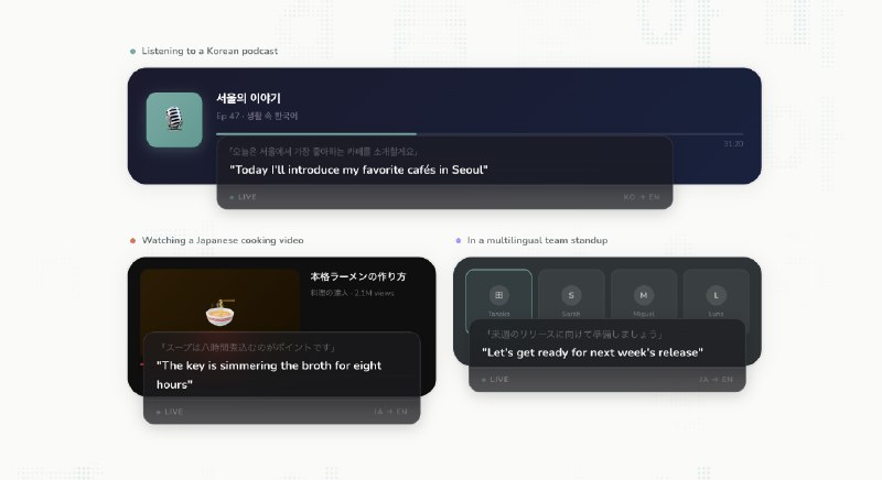 9. Seagull标语：为你电脑里的所有音频提供实时翻译字幕