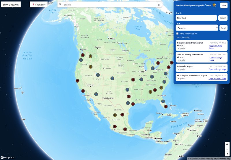 9. Sports Mappedia标语：查找你附近即将举办的体育赛事，并通过地图直观呈现