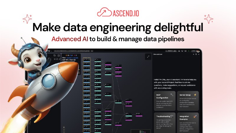 8. Ascend.io标语：用于构建和运行智能数据及工作流程的先进人工智能技术解释：“Advanced AI”直译为“先进的人工智能” ，“agentic”有“智能的、自主的”意思，这里结合语境，“agentic data & workflows”可理解为“智能数据及工作流程” ，“building & running”就是“构建和运行”，整体组合起来就是上述译文，符合科普杂志或日常对话的风格