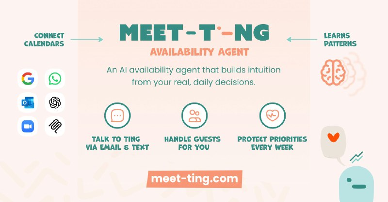 3. Meet-Ting标语：能让你的日程安排更智能的人工智能
