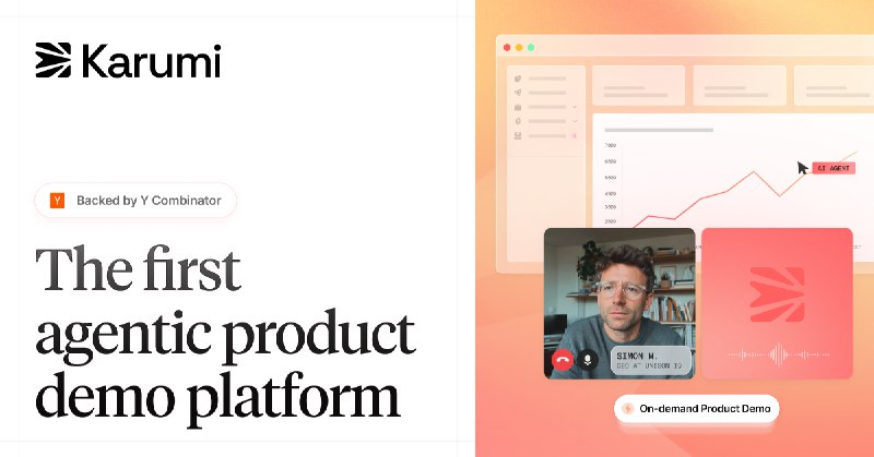10. Karumi标语：能全天候提供个性化产品演示的人工智能代理