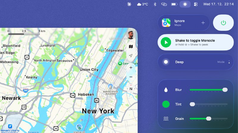 2. Monocle 3.0 for macOS标语：现在，借助光标抖动功能，为你的苹果设备屏幕实现“降噪”效果